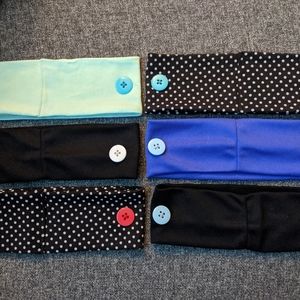 2 Headbands with buttons medical mask ear savers